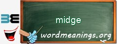 WordMeaning blackboard for midge